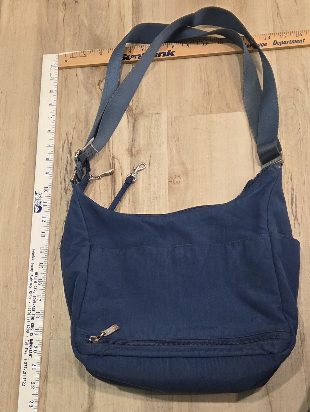 Baggalini Nylon Crossbody Shoulder Bag in Deep Navy - Picture 5 of 12